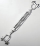 Baron 19-5/8X12 Turnbuckle, 3500 lb Working Load, 5/8 in Thread, Jaw, Jaw, 12 in L Take-Up, Galvanized Steel