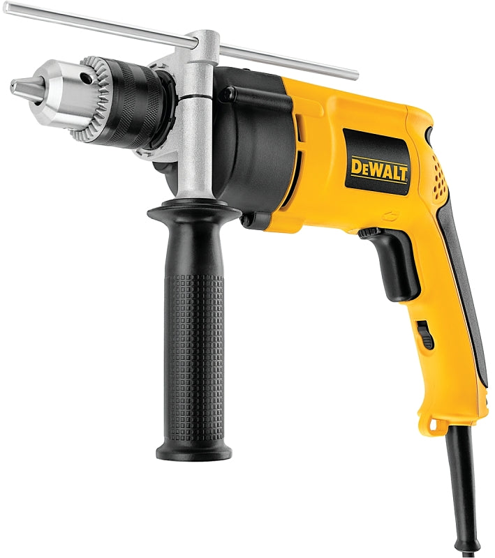 DEWALT DW511 Hammer Drill, 8.5 A, Keyed Chuck, 1/2 in Chuck, 46,000 bpm, 0 to 3000 rpm Speed, 1-Speed