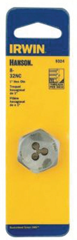 Irwin Hanson 9324 Machine Screw Die, #8-32 Thread, UNC Thread, Right Hand Thread, HCS