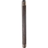 ProSource 1/2X7B Pipe Nipple, 1/2 in, Male, Steel, 40 Schedule, 7 in L