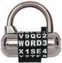 Master Lock 1534D Padlock, Resettable Combination Key, 1/4 in Dia Shackle, 1-1/8 in H Shackle, Steel Shackle, Metal Body