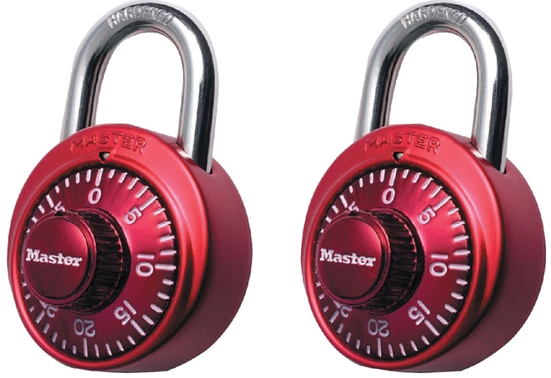 Master Lock 1530T Padlock, 1-7/8 in W Body, 9/32 in Dia Shackle, 3/4 in H Shackle, Steel Shackle, Metal Body