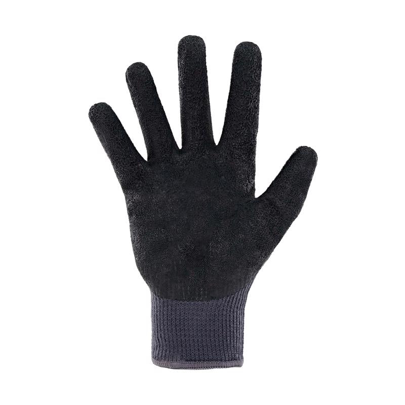Ace Men's Indoor/Outdoor Coated Work Gloves Black/Gray L 1 pair