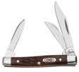 Case XX 00081 Folding Pocket Knife, 2 in Clip, 1.49 in Pen, 1-1/2 in Sheep Foot L Blade, Stainless Steel Blade, 3-Blade
