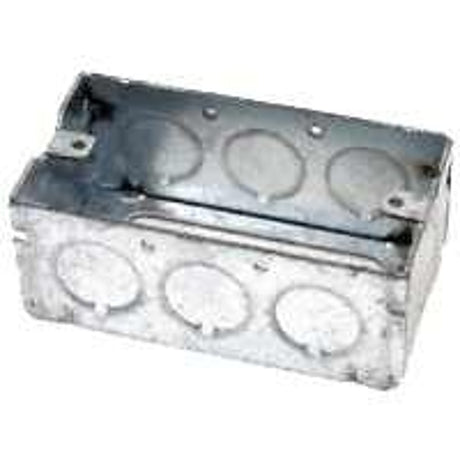 Raco 665 Handy Extension Ring, 1-7/8 in L, 2-5/4 in W, 8-Knockout, Steel