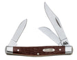 Case XX 00106 Folding Pocket Knife, 2.42 in Clip, 1.57 in Pen, 1.58 in Sheep Foot L Blade, 3-Blade, Jigged Handle