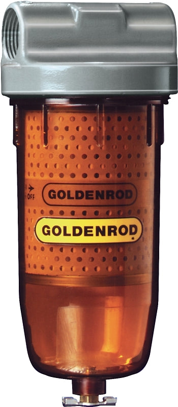 DL Goldenrod 495 Fuel Filter, 150 psi Pressure, 1 in Connection, NPT, 25 gpm