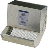 Pet Lodge AF7S Series Small Animal Feeder with Sifter Bottom, Steel, Galvanized, Wire Hook Mounting, 7-1/8 in W