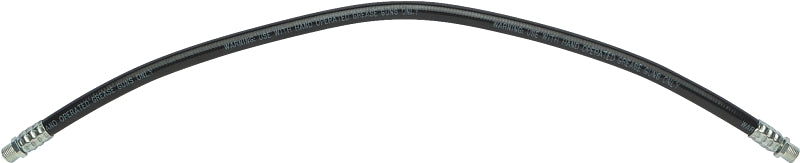 LubriMatic 10-201 Grease Gun Hose, 18 in L, NPT Male, 3000 psi Pressure, Rubber/Steel