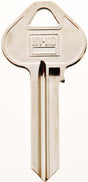 Hy-Ko 11010RU16 Key Blank, Brass, Nickel, For: Corbin/Russwin Cabinet, House Locks and Padlocks, Pack of 10