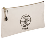 Klein Tools 5139 Canvas Bag, 4-1/4 in W, 7 in D, 12-1/4 in H, Cordura Ballistic Nylon, White