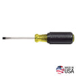 Klein Tools 601-3 Screwdriver, 3/16 in Drive, Cabinet Drive, 6-3/4 in OAL, 3 in L Shank, Rubber Handle