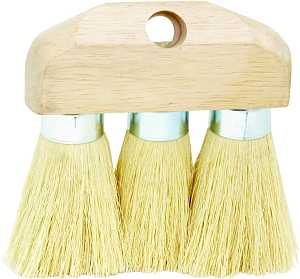 DQB 11941 3-Knot Roof Brush, 3-1/2 in L Trim, Tampico, White