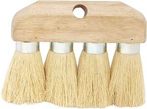 DQB 11942 4-Knot Roof Brush, 3-1/2 in L Trim, Tampico, White
