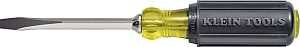 Klein Tools 600-4 Screwdriver, 1/4 in Drive, Keystone Drive, 8-11/32 in OAL, Acetate Handle, 4 in L Shank