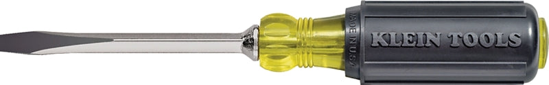 Klein Tools 600-4 Screwdriver, 1/4 in Drive, Keystone Drive, 8-11/32 in OAL, Acetate Handle, 4 in L Shank