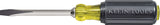Klein Tools 600-4 Screwdriver, 1/4 in Drive, Keystone Drive, 8-11/32 in OAL, Acetate Handle, 4 in L Shank