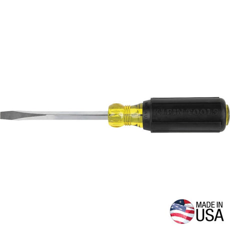 Klein Tools 600-4 Screwdriver, 1/4 in Drive, Keystone Drive, 8-11/32 in OAL, 4 in L Shank, Acetate Handle