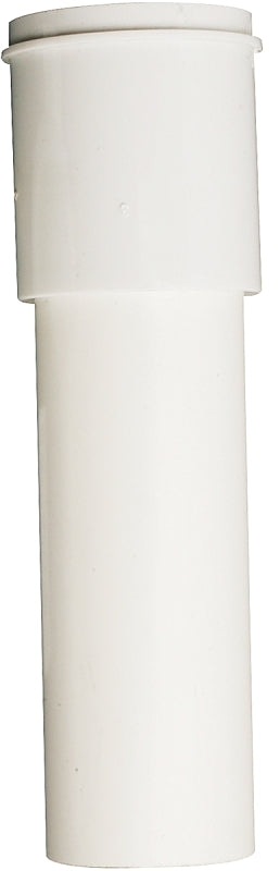 Plumb Pak PP911W Pipe Extension Tube, 1-1/2 in, 12 in L, Slip-Joint, Plastic, White