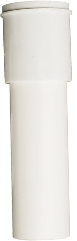 Plumb Pak PP911W Pipe Extension Tube, 1-1/2 in, 12 in L, Slip-Joint, Plastic, White