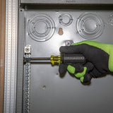 Klein Tools 630-5/16 Nut Driver, 5/16 in Drive, 6-3/4 in OAL, Cushion-Grip Handle, Black/Yellow Handle, 3 in L Shank