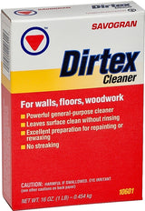 Dirtex 10601 Cleaner, 1 lb, Box, Solid, Orange
