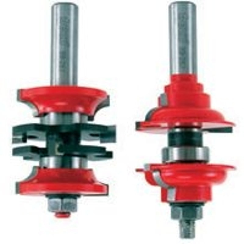 Freud 99-267 Router Bit Set, 4-1/8 in OAL, 1/2 in Dia Shank, 2-Cutter ...