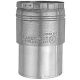 AmeriVent 3EDC Draft Hood Connector, 3 in Dia, 6 in OAL, Snap-Lock, Steel