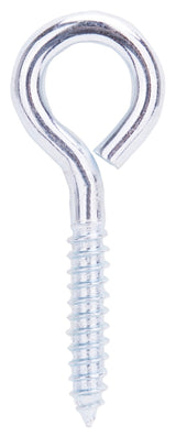 ProSource LR248 Lag Screw Eye, 7.8 mm Thread, Screw Thread, 1-3/8 in L Thread, 1-1/8 in Dia Eye, 193 lb Working Load, Pack of 10