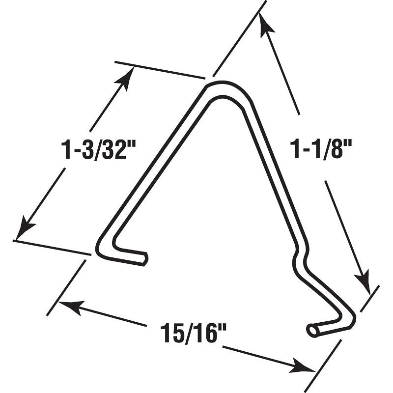 Make-2-Fit PL 14856 Sash Glazing Clip, Steel