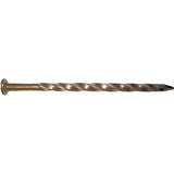 Maze H525S050 Post and Frame Nail, Hand Drive, 16D, 3-1/2 in L, Steel, Brite, Spiral Shank, 50 lb