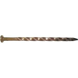 Maze H525S050 Post and Frame Nail, Hand Drive, 16D, 3-1/2 in L, Steel, Brite, Spiral Shank, 50 lb