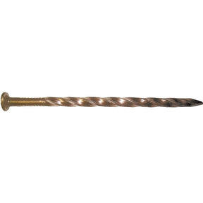 Maze H524S050 Post and Frame Nail, Hand Drive, 12D, 3-1/4 in L, Steel, Brite, Spiral Shank, 50 lb