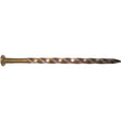 Maze H528S050 Post and Frame Nail, Hand Drive, 40D, 5 in L, Steel, Brite, Spiral Shank, 50 lb