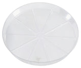 Gardener's Blue Ribbon VS8VUS Planter Saucer, 8 in Dia, Vinyl, Clear, Pack of 50
