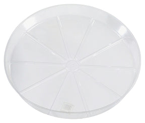 Gardener's Blue Ribbon VS10VUS Planter Saucer, 10 in Dia, Vinyl, Clear, Pack of 50