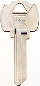 Hy-Ko 11010FA2 Key Blank, Brass, Nickel, For: Falcon Cabinet, House Locks and Padlocks, FA2 Key Number, Pack of 10