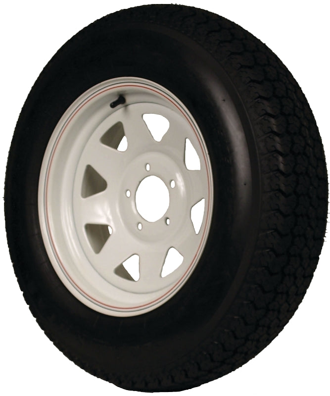 MARTIN Wheel DM175D3C-5CT/C-I Trailer Tire, 1360 lb Withstand, 4-1/2 in Dia Bolt Circle