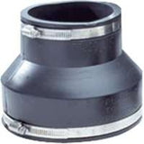 Fernco P1056-415 Flexible Coupling, 4 x 1-1/2 in, PVC, Black, 4.3 psi Pressure