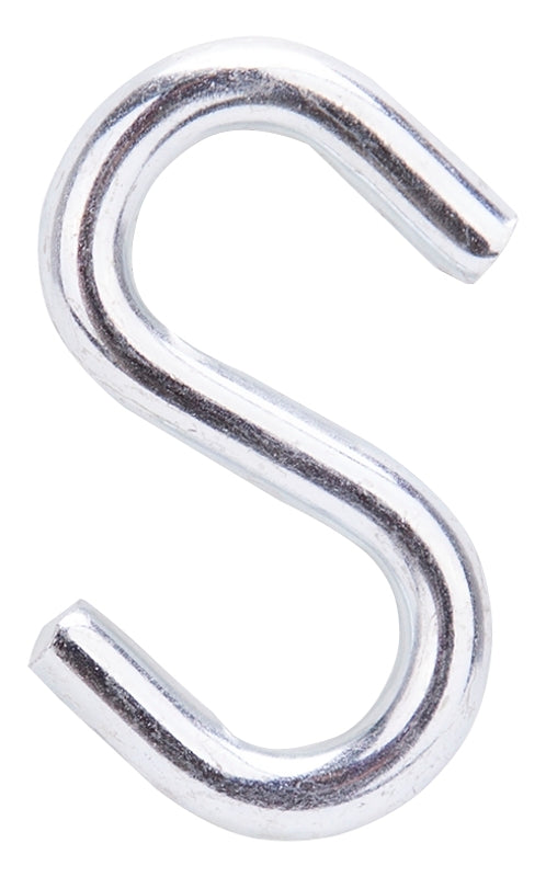 ProSource LR371 S-Hook, 40 lb Working Load, 0.236 in Dia Wire, Steel, Zinc, Pack of 20