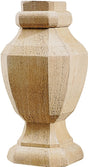 UFP 106089 Post Top, 6-3/4 in H, Deluxe Octagon, Wood, White