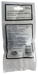 ProSource PMB-003 Shower Rod Flange, Steel, For: 1 in OD Shower Rod