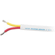 Ancor Marine Grade 123905 Tinned Duplex Safety Cable Red and Yellow With White Jacket, 8/2 Flat, 50'