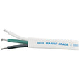 Ancor 131310 Marine Grade Tinned Triplex Cable, Black/Green/White Conductors, 12/3 AWG, 100', White Jacket