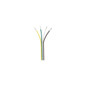 Ancor 154510 Marine Grade Tinned Copper White Flat Signal Cable, 16/4 AWG, 100', Brown/Green/White/Yellow