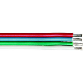 Ancor 160110 Flat Ribbon Bonded RGBW Cable, 16/4, 100'