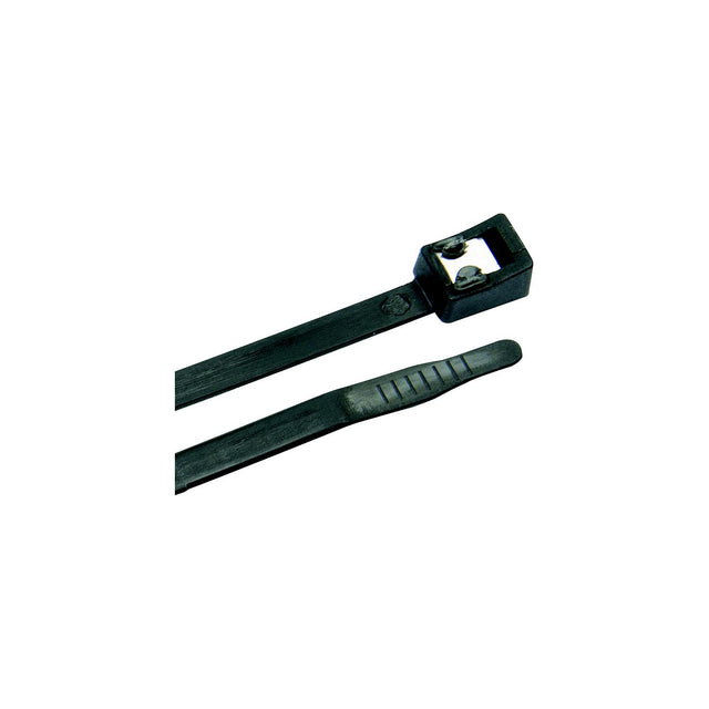 Ancor Self Cutting Cable Ties, 8" UV Black, 20/pk