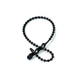 Reusable Beaded Cable, Ties, 8" Black, 15/pk