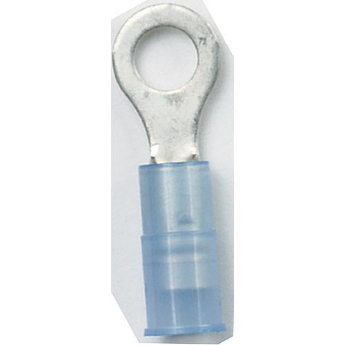Ancor 230244 Marine Grade Nylon Insulated Ring Terminals, 1/4″ Fastener, #6 Wire, Blue, 1/Pk