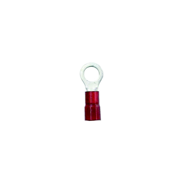 Ancor 230233 Marine Grade Nylon Insulated Ring Terminals, #10 Fastener, #8 Wire, Red, 2/Pk